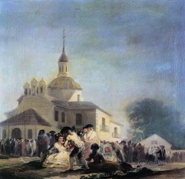 フランシスコ・ゴヤ Painting - サン・イシドロ・フランシスコ・デ・ゴヤ教会への巡礼